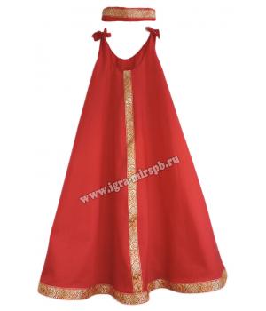 Сарафан солнце (рост 126-150) (жаккард) с повязкой хб